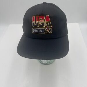 Vintage 1992 USA Basketball Dream Team Snapback Hat Black McDonalds Olympic Cap